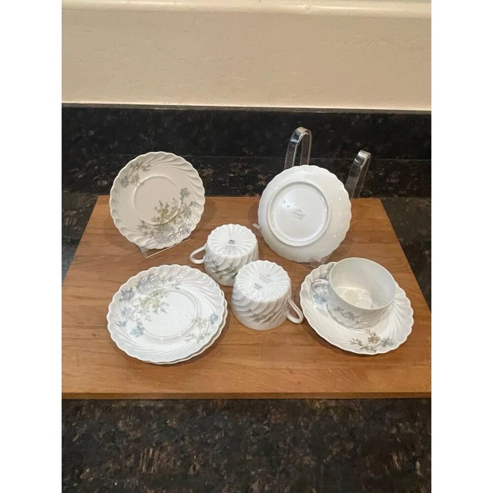 Haviland Limoges "Margaux" saucers and plates